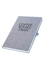 Notes A5 - Coffee, books & rain / sivi - Slika 2