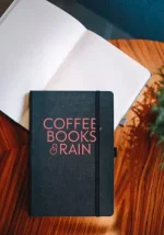 Notes A5 - Coffee, books & rain / crni - Slika 2